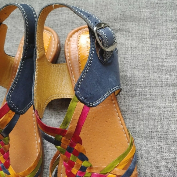 Caramba Mexican leather sandals size 8 - Picture 3 of 7